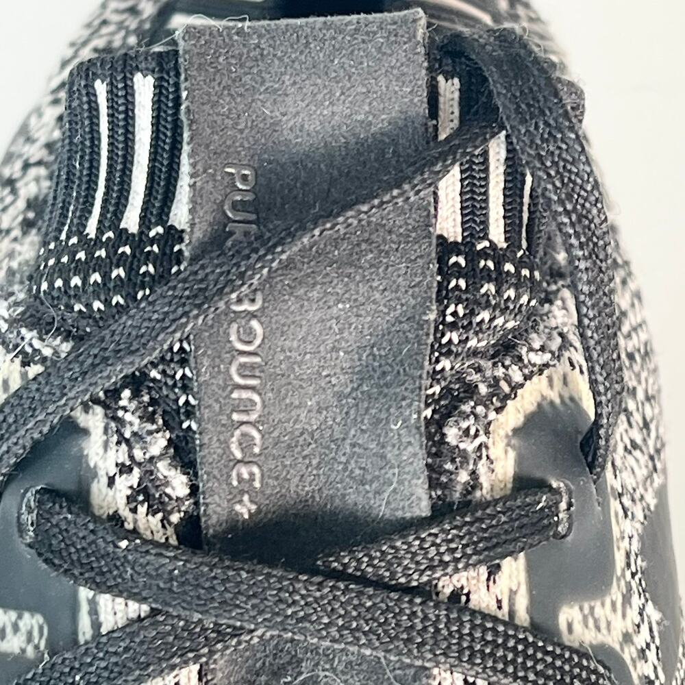 Adidas Purebounce+ Knit Running Sneakers Shoes Black Cloud White D96587 Men 9 - Picture 14 of 16